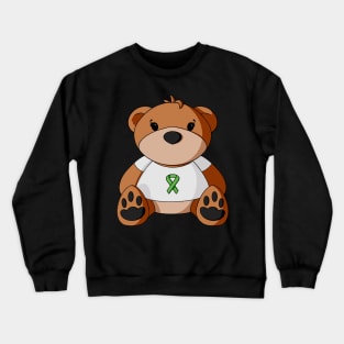 Lymphoma Awareness Teddy Bear Crewneck Sweatshirt